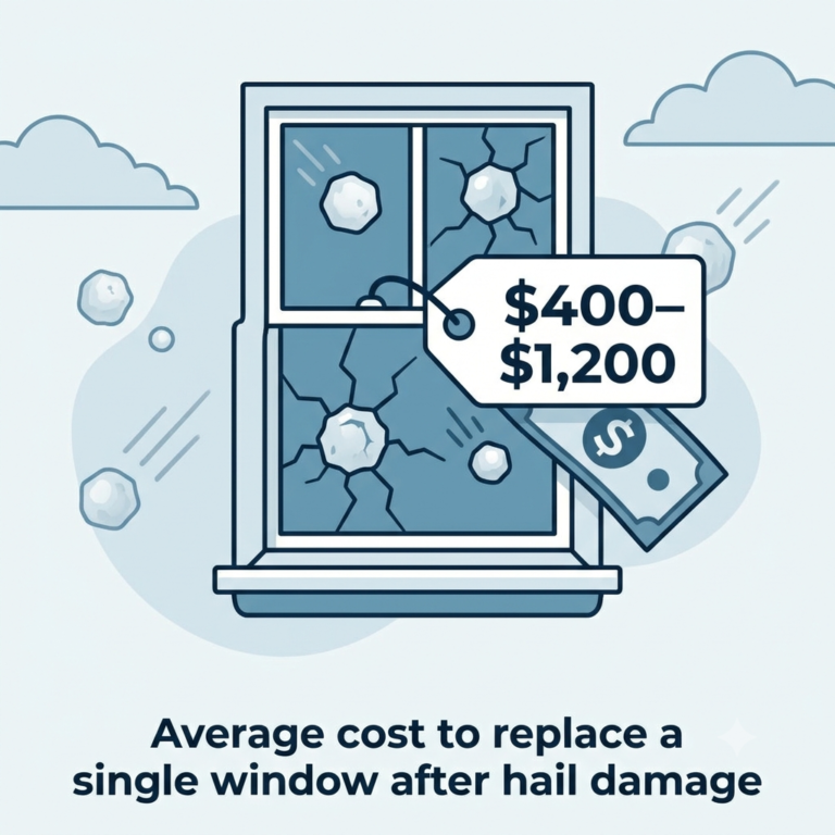 Cost to replace a window after hail damage